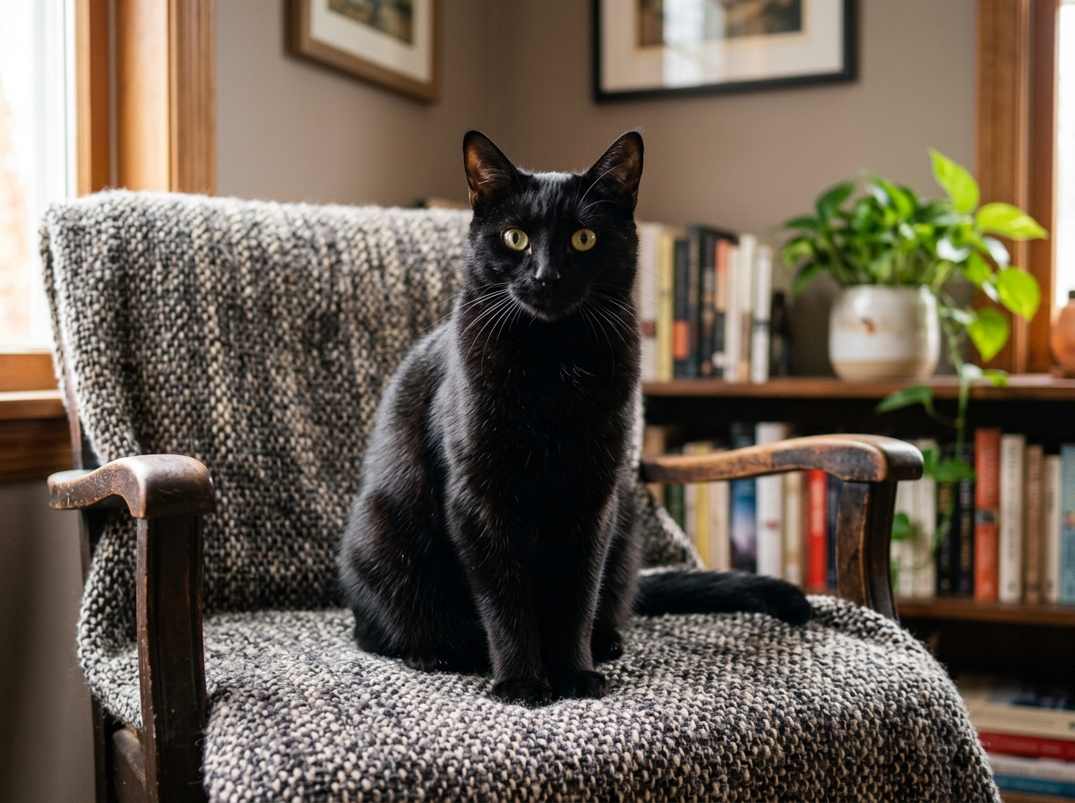 Aesthetic Cat Pfp Black