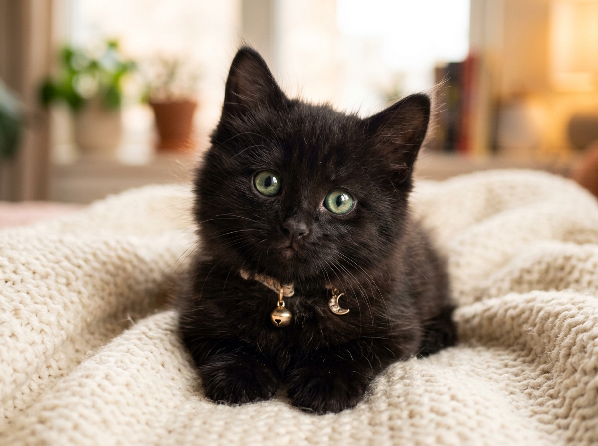 Aesthetic Cute Black Cat Pfp