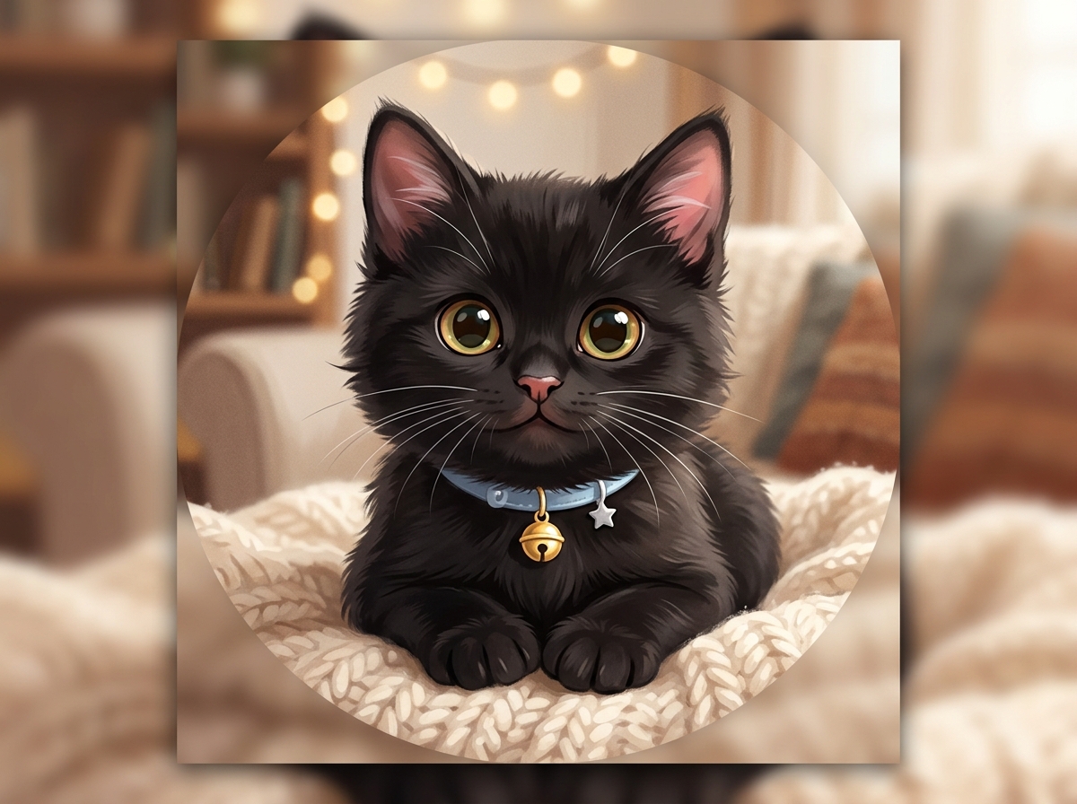 Anime Black Cat Pfp
