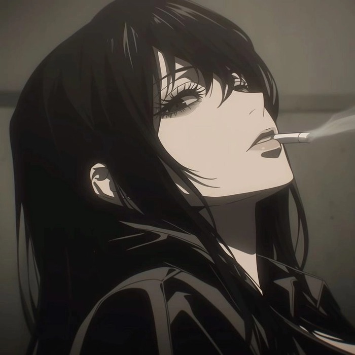 Black And White Anime Girl Pfp