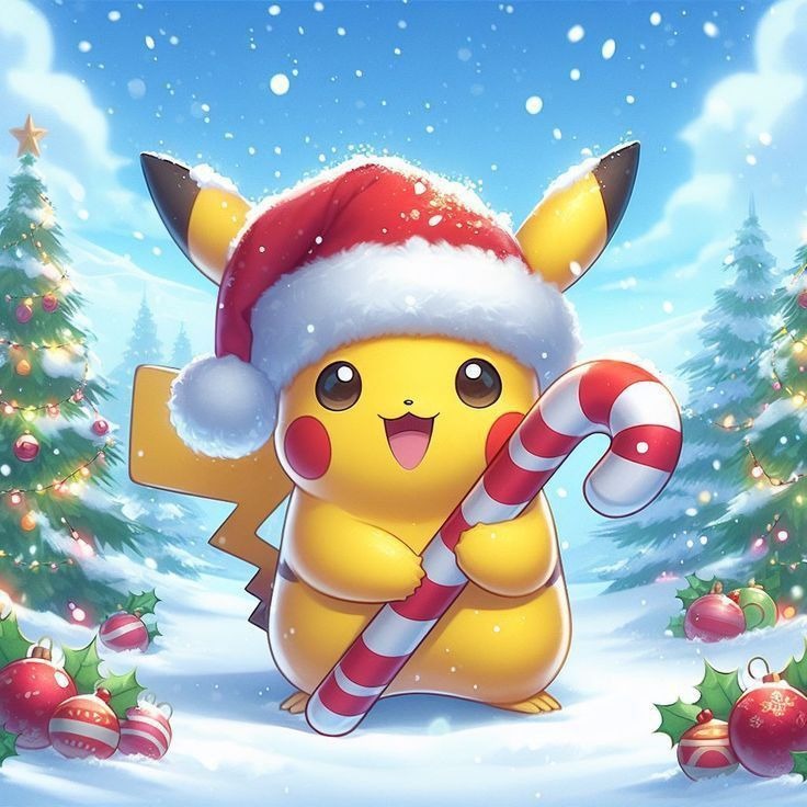 Christmas Aesthetic Pikachu Pfp