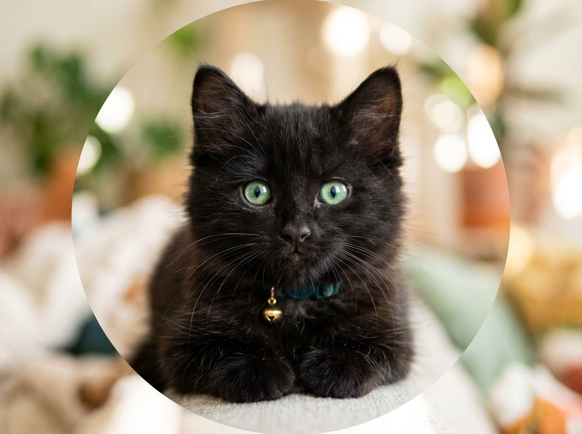 Cute Black Cat Pfp