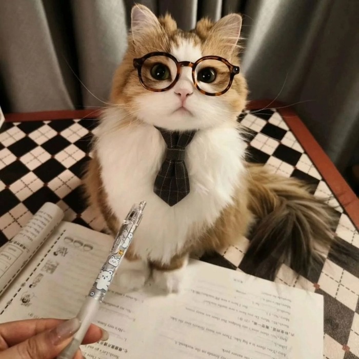 Cute Cat Glasses Pfp