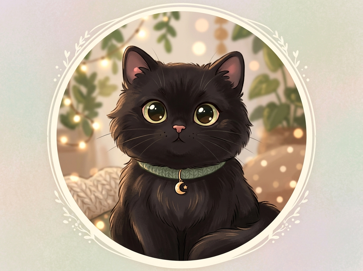 Funny Black Cat Pfp