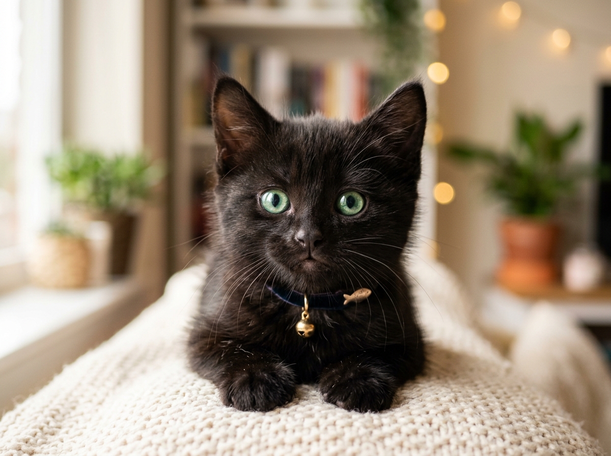 Silly Black Cat Pfp