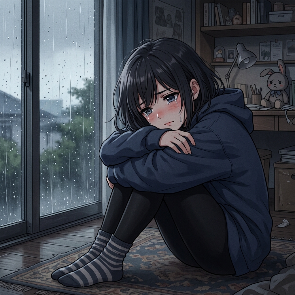 Alone Dark Alone Sad Anime Girl