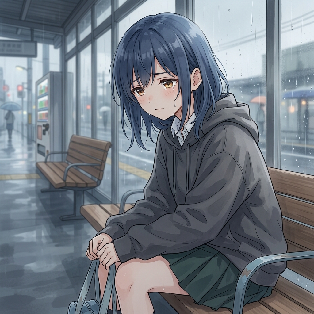 Alone Sad Anime Girl