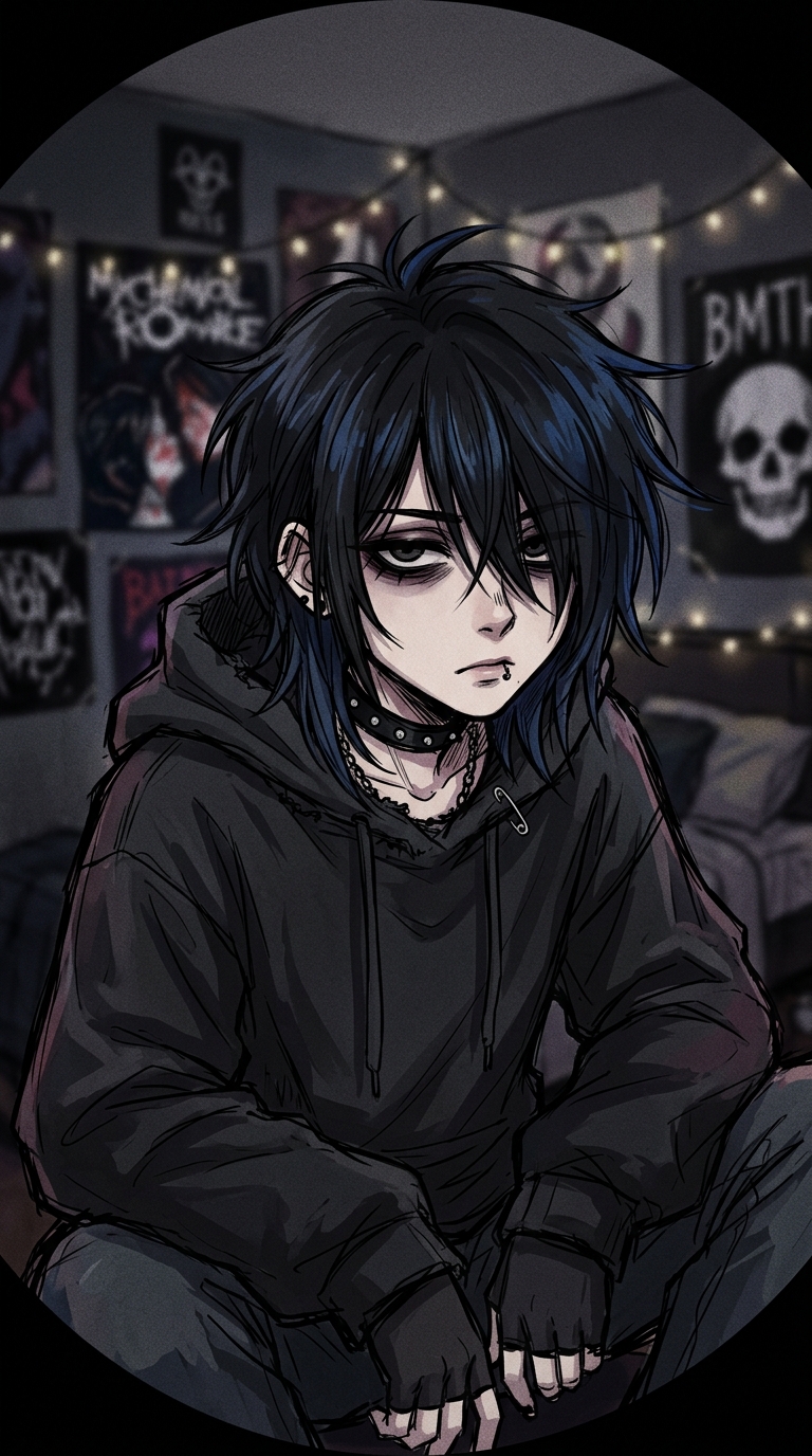 Anime Girl Emo Emo Anime Pfp Girl