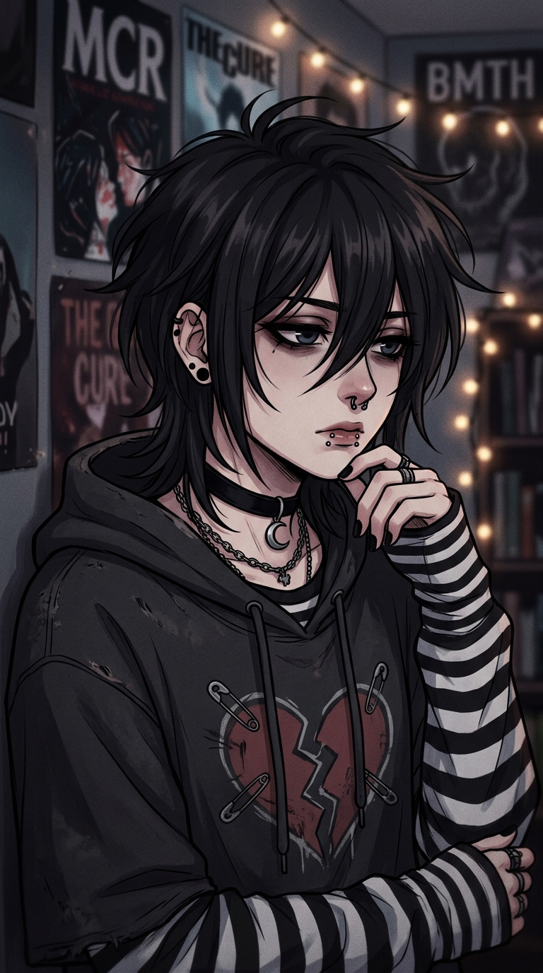 Cute Emo Anime Pfp Girl