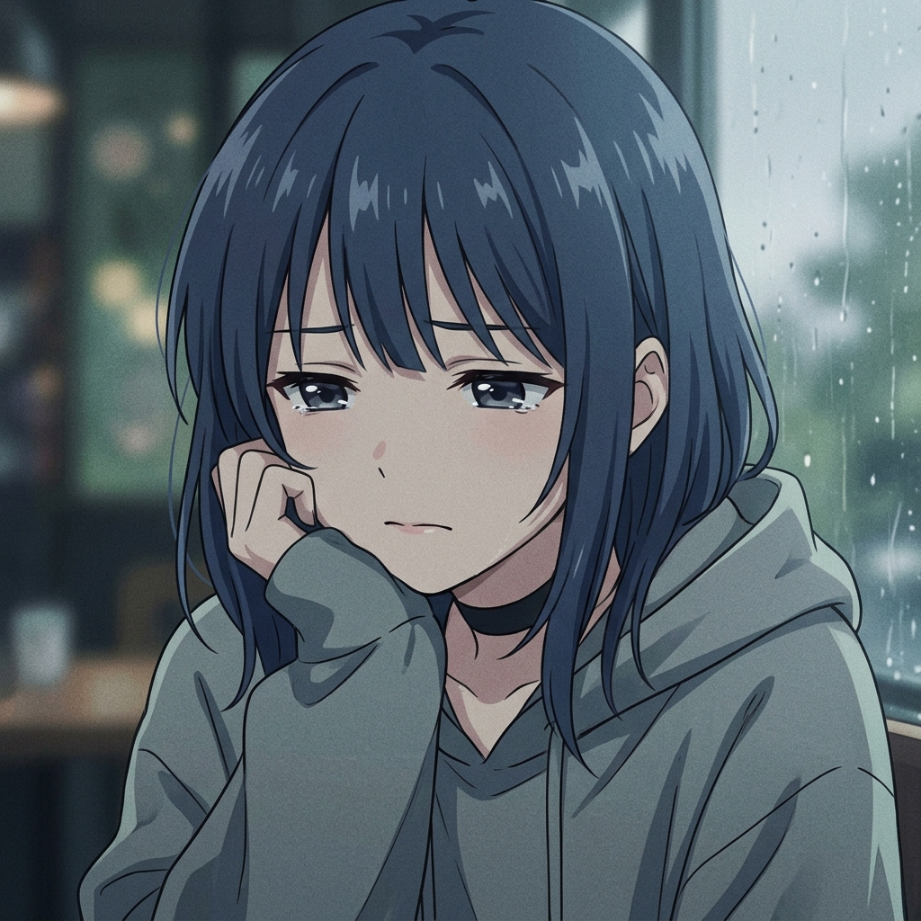 Dark Sad Anime Pfp Girl