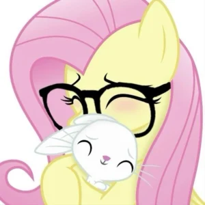 Fluttershy Pfp with Glasses 2 Fluttershy Pfp with Glasses 2