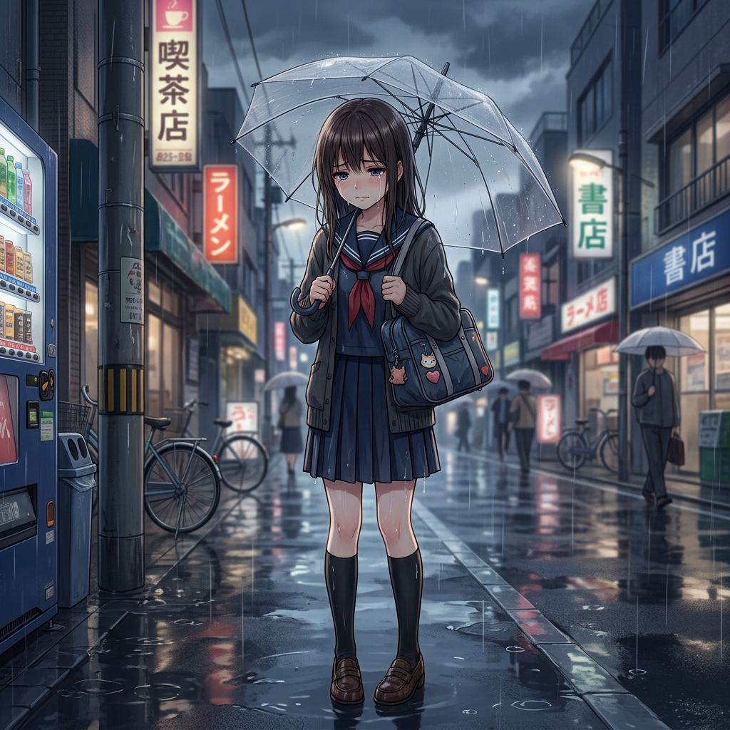 Heartbroken Alone Sad Anime Girl