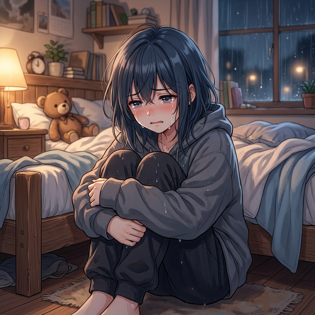Sad Anime Girl Gif