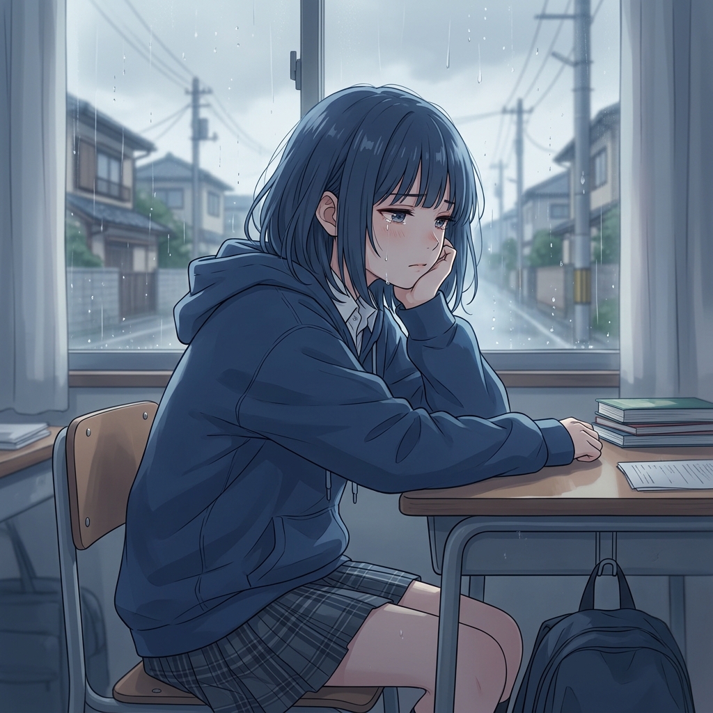 Sad Anime Girl Pfp Aesthetic