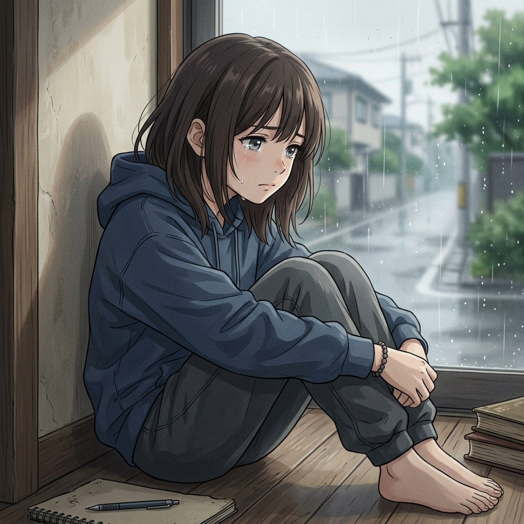 Sad Anime Girl Pfp
