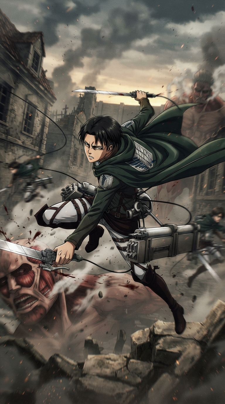 Wallpaper Levi Ackerman Ppfp